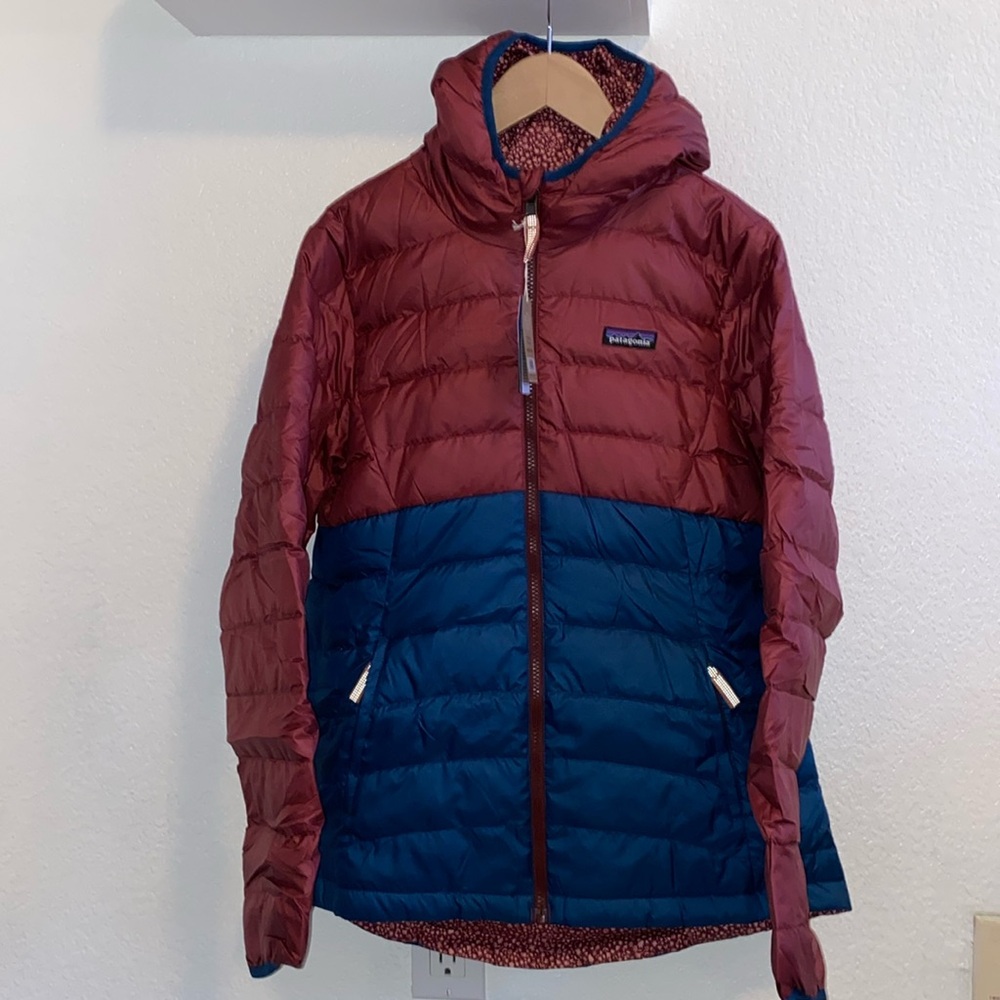 Girl’s reversible down sweater hoody
